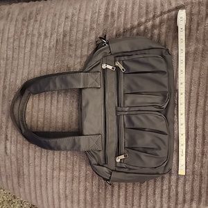 NWOT. Gray Nylon shoulder bag.